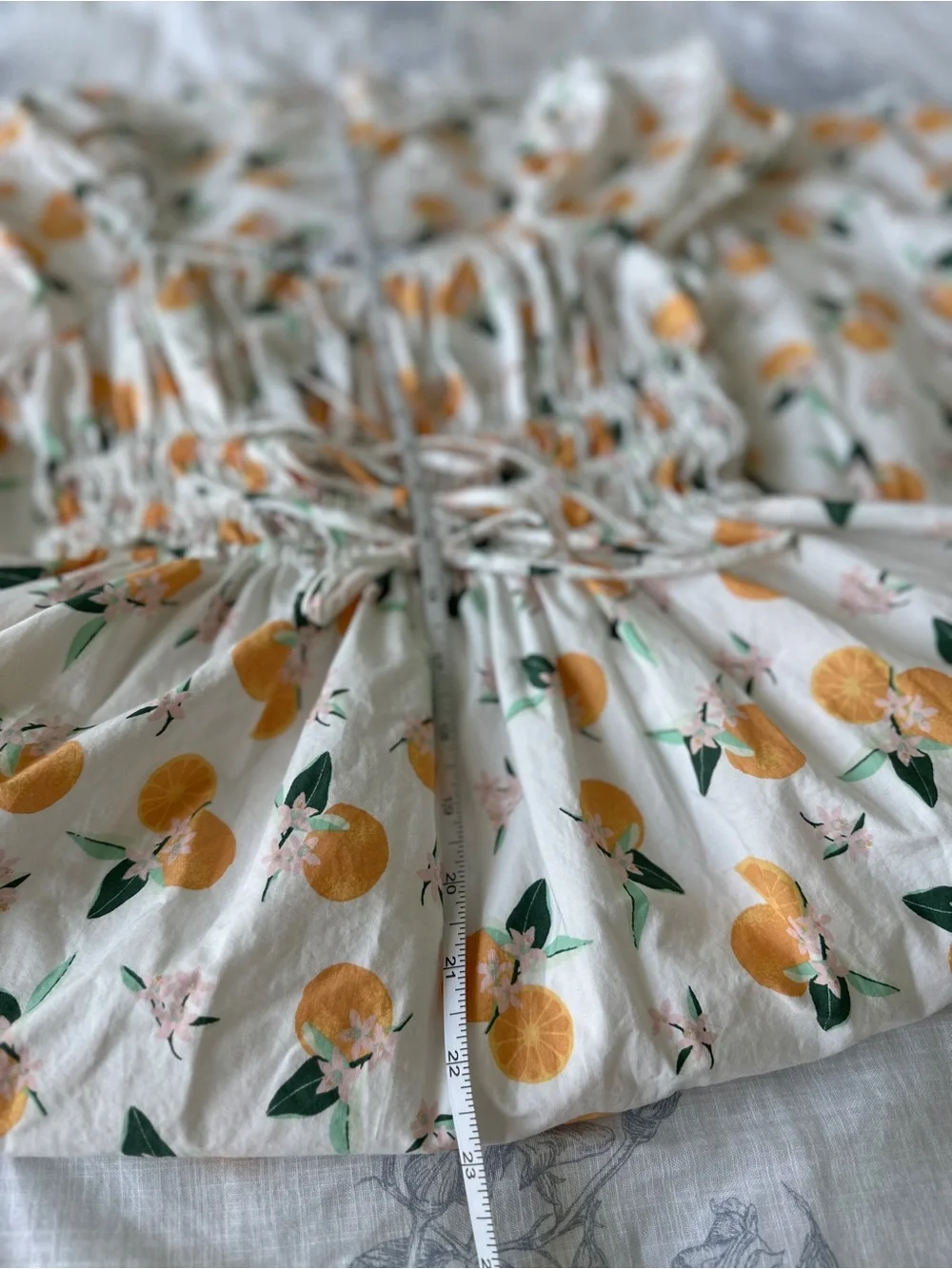 kate spade Orange Toss Cotton Midi Sundress